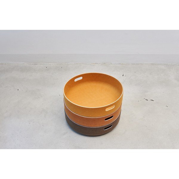 Úložný látkový košík ø 46x12 cm Cesto Saffron – MiaCara-image-2