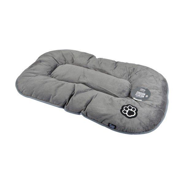 Sivý semišový pelech pre psa 107x62 cm Flakes – Love Story-image-2
