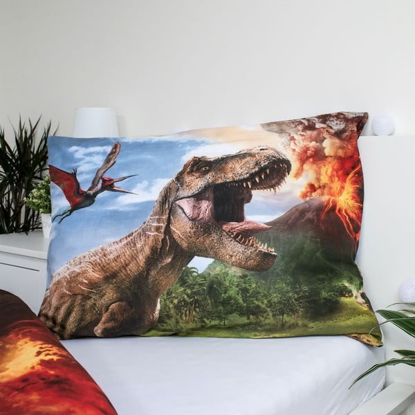 Bavlnené detské obliečky na jednolôžko 140x200 cm Jurassic World "Volcano" – Jerry Fabrics-image-3