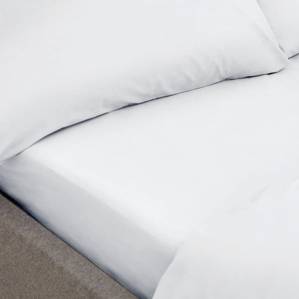 Biela plachta z organickej bavlny Bianca Organic, 135 x 190 cm-image-1