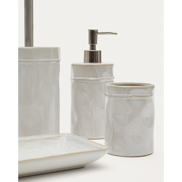 Krémový keramický dávkovač mydla 650 ml Savel – Kave Home-image-4