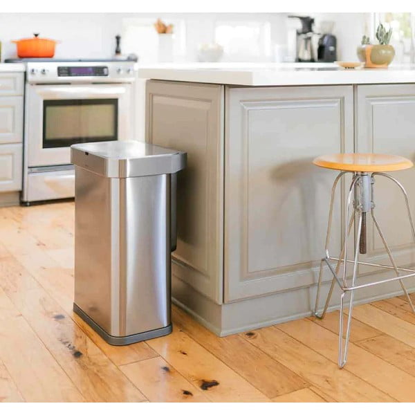 Bezdotykový odpadkový kôš z nerezovej ocele 58 l - simplehuman-image-1