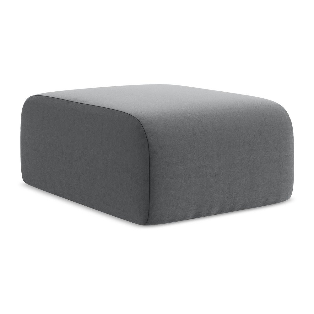 Sivá zamatová podnožka Lani – Makamii