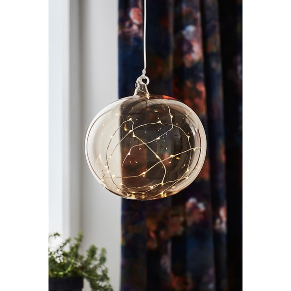 Oranžová závesná vianočná svetelná dekorácia ø 18 cm Lina – Markslöjd-image-1