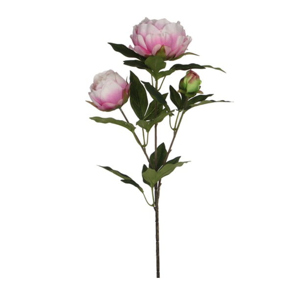 Umelá kvetina Ego Dekor Ružová pivónia s tromi kvetmi