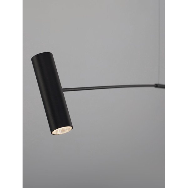Matne čierna kovová LED stojacia lampa (výška  250 cm) Voice – Nova Luce-image-2