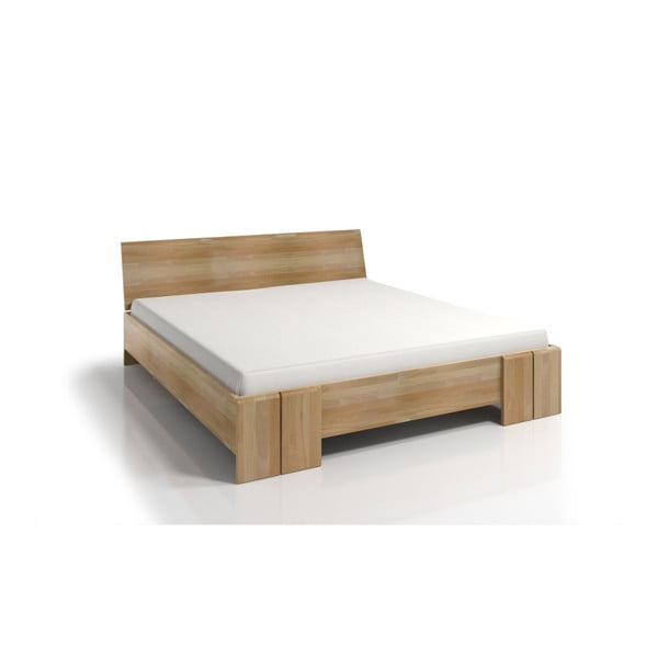 Dvojlôžková posteľ z bukového dreva s úložným priestorom Skandica Vestre Maxi, 140 × 200 cm-image-3