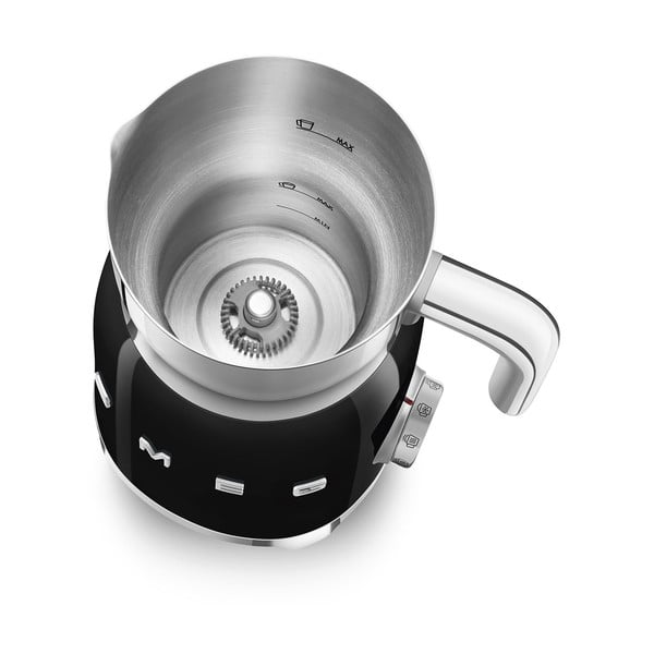 Čierny elektrický šľahač mlieka Retro Style – SMEG-image-2