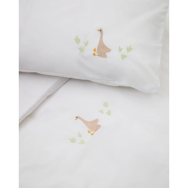Biele detské obliečky do postieľky z bavlneného perkálu 70x140 cm Milu – Kave Home-image-3