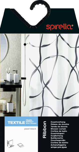 Sprchový záves 180x200 cm Ribbon – Spirella-image-1