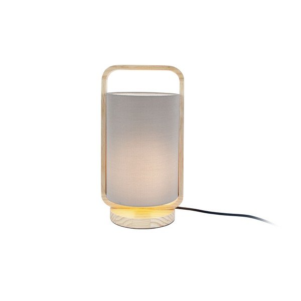 Sivá stolová lampa Leitmotiv Snap, výška 21,5 cm-image-2