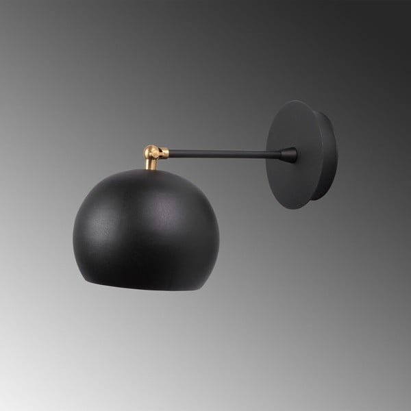 Čierne nástenné svietidlo ø 15 cm Stiva – Opviq lights-image-2