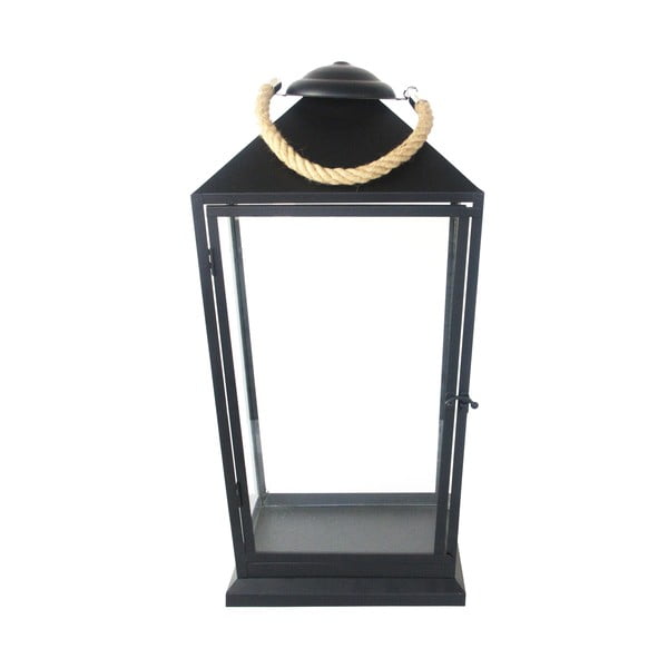 Čierny lampáš Esschert Design Classical, výška 58 cm