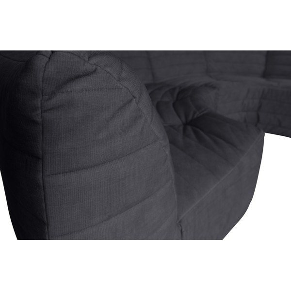 Antracitová zamatová variabilná rohová pohovka Bag – WOOOD-image-1