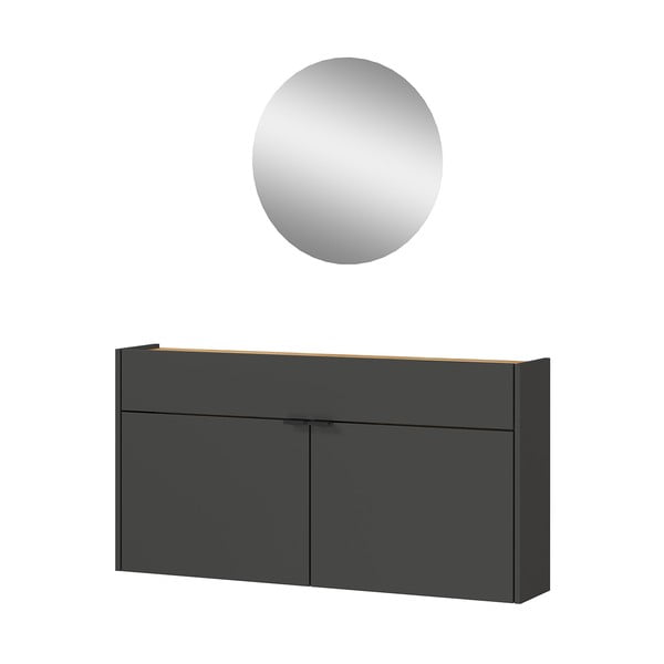 Antracitovosivá/v prírodnej farbe predsieňová zostava Ameca – Germania