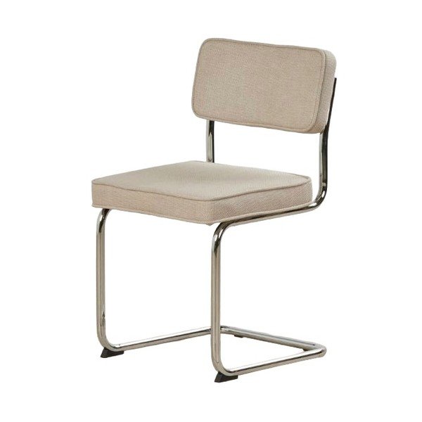 Béžová čalúnená hojdacia jedálenská stolička Rupert – Unique Furniture