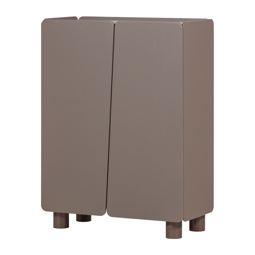 Hnedá skrinka z borovicového dreva 100x135x45 cm Root – WOOOD