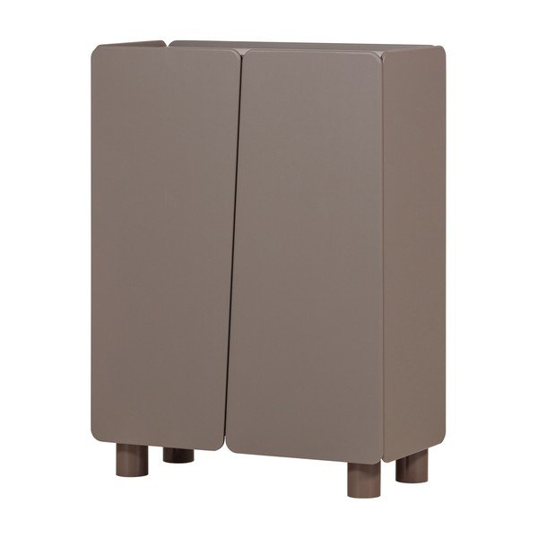 Hnedá skrinka z borovicového dreva 100x135x45 cm Root – WOOOD