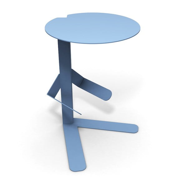 Modrý odkladací stolík Caoscreo MisterT