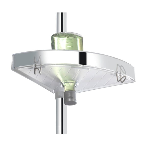 Svetlá teleskopická nástenná polička do kúpeľne Wenko Premium-image-3