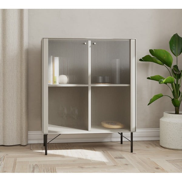 Vitrína v tehlovej farbe 91x111 cm Edge by Hammel – Hammel Furniture-image-4