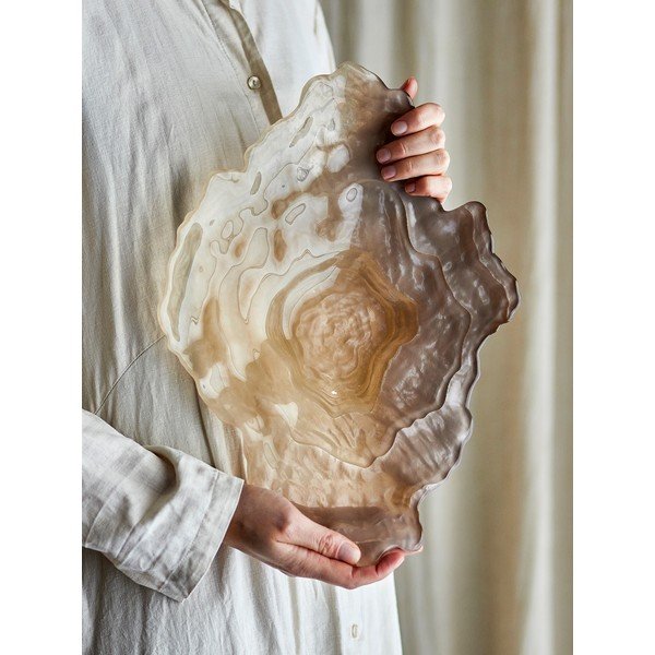 Sklenená dekoratívna misa 29x38 cm Aiku – Bloomingville-image-1