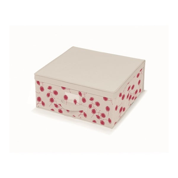 Ružovo-biely úložný box s vrchnákom Cosatto Poisf, 45 x 45 cm