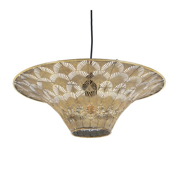 Závesné svietidlo v zlatej farbe s kovovým tienidlom ø 47,5 cm – Ixia-image-2