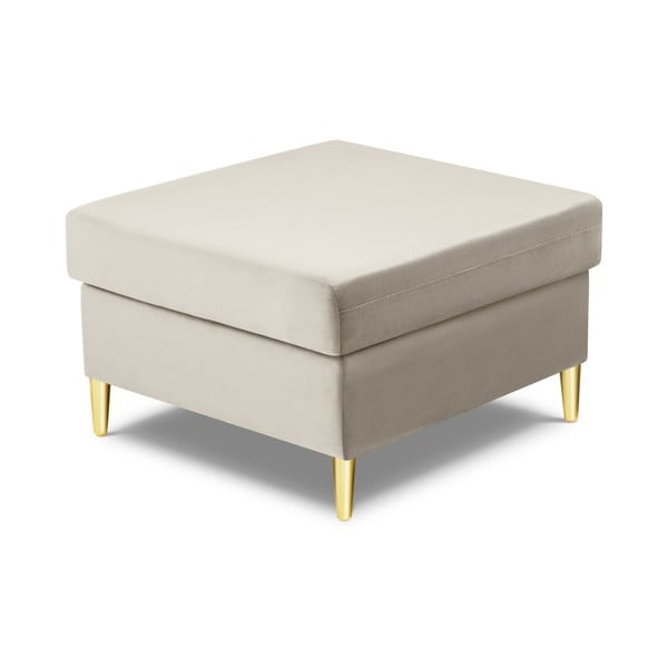 Béžová zamatová podnožka Kyoto – Cosmopolitan Design-image-2