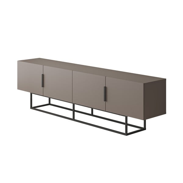 Sivo-béžový TV stolík 200x55 cm Titan – Marckeric