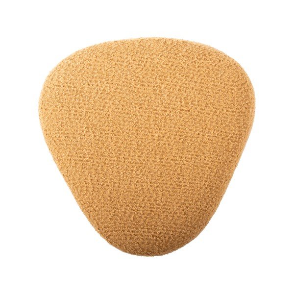 Žltý taburet z textílie buklé Ada – Leitmotiv-image-3