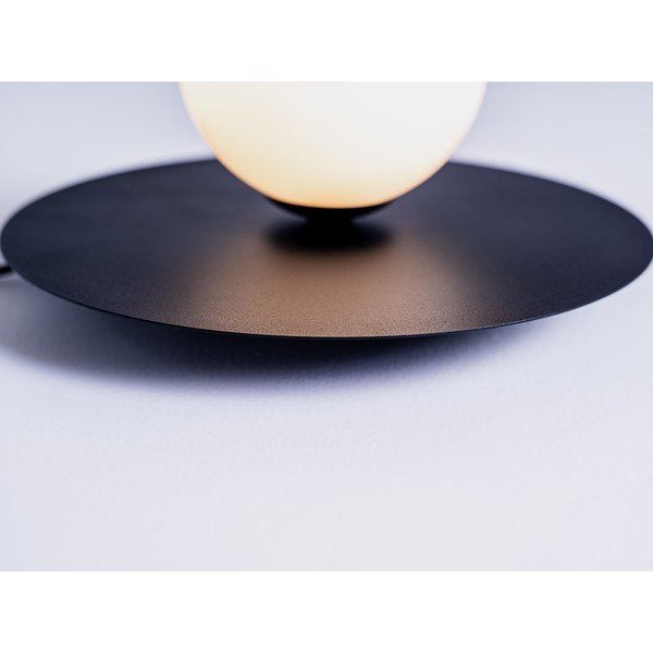 Čierna stolová lampa so skleneným tienidlom (výška 17 cm) Skiva Ball – CustomForm-image-3