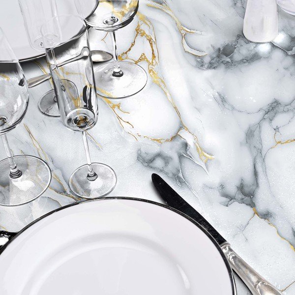 Umývateľný obrus ø 160 cm Marquina – douceur d'intérieur-image-1