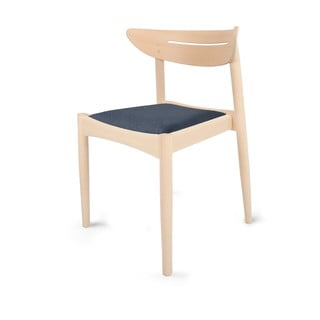 Tmavomodrá/prírodná jedálenská stolička z bukového dreva Jakob – Hammel Furniture