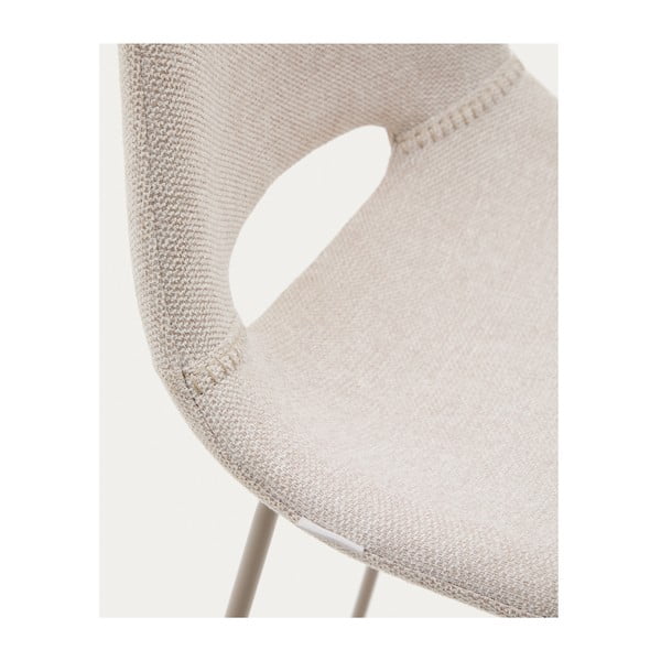 Béžová barová stolička (výška sedadla 76 cm) Zahara – Kave Home-image-4