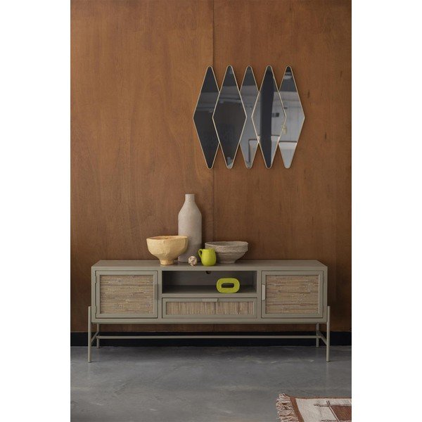 Čierny TV stolík z jedlového dreva 148x60x38 cm Yasu – Dutchbone-image-1