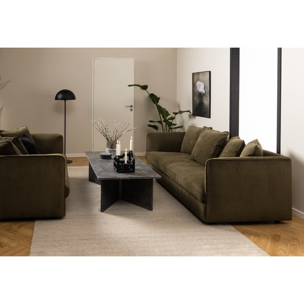 Čierny mramorový konferenčný stolík 70x140 cm Vega – Actona-image-2