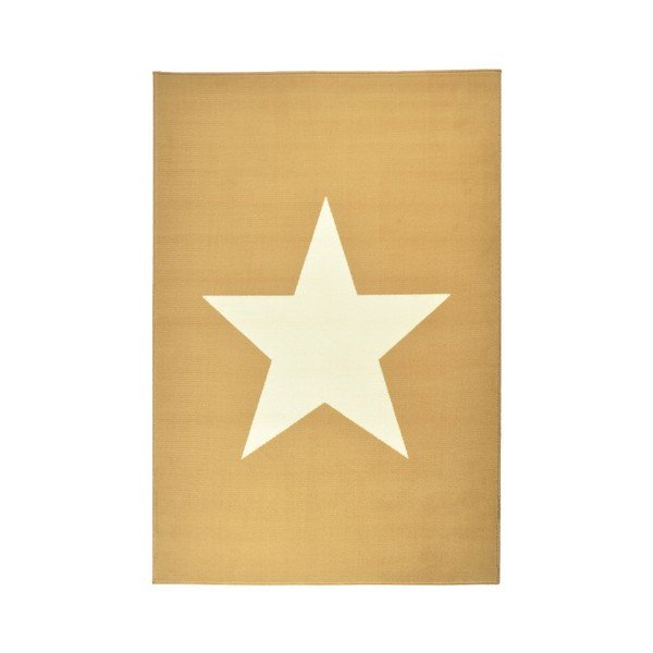 Detský krémovohnedý koberec Hanse Home Star, 140 × 200 cm