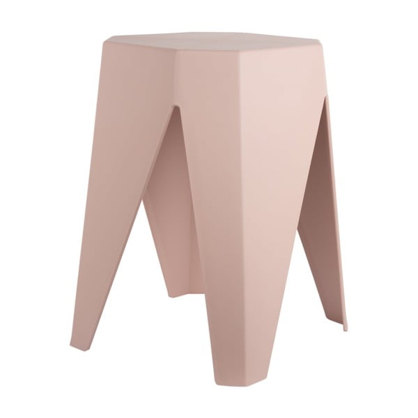 Svetloružová plastová stolička Cherish – Leitmotiv