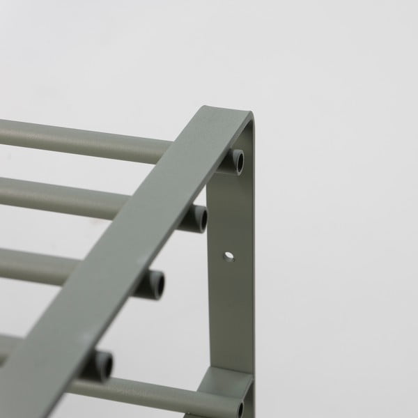 Sivozelená kovová skrinka na topánky 70x48,5x29 cm Rex – Spinder Design-image-3