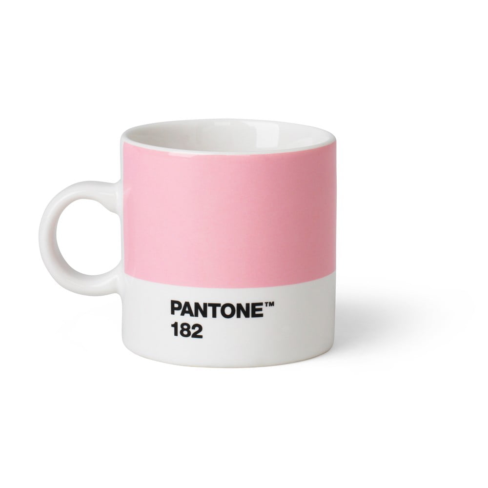 Svetloružový hrnček Pantone Espresso, 120 ml