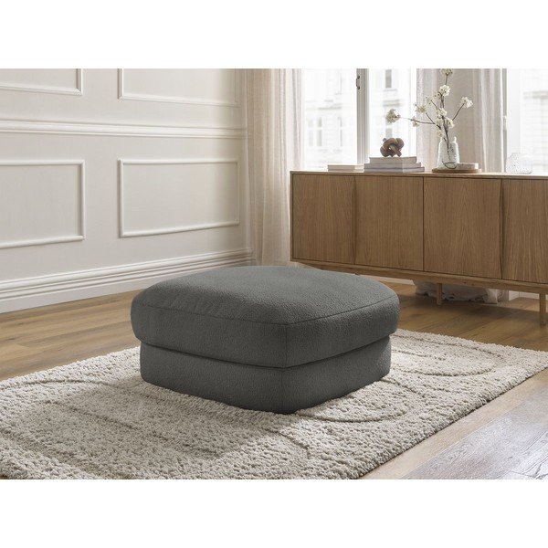 Tmavosivá podnožka z textílie buklé Leonore – Bobochic Paris-image-1