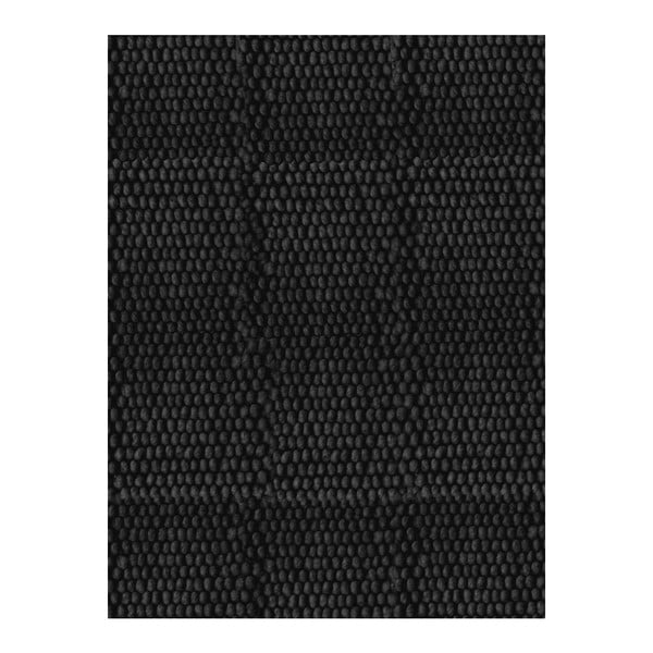 Vlnený koberec Dutch Carpets Dots Black Uni, 200 x 300 cm