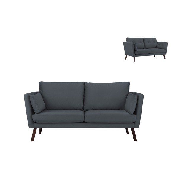 Tmavosivá trojmiestna pohovka Mazzini Sofas Cotton-image-1