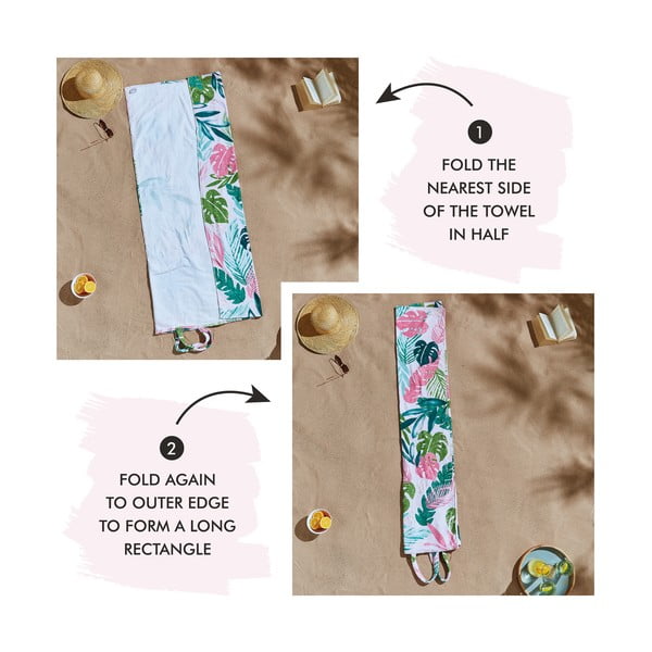 Plážová osuška 150x75 cm Tropical Palm - Catherine Lansfield-image-2