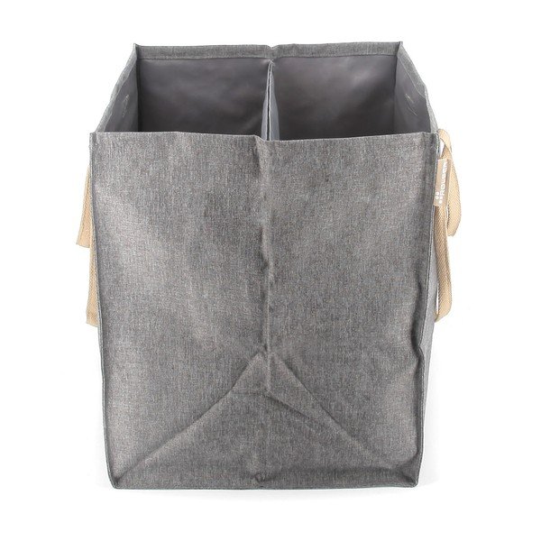 Sivý látkový kôš na bielizeň 71 l Laundry Hub Tweed duplo – Rolser-image-3