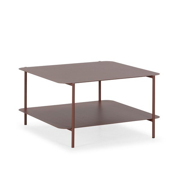 Terakotový kovový konferenčný stolík 70x73 cm Beatrix – MOME