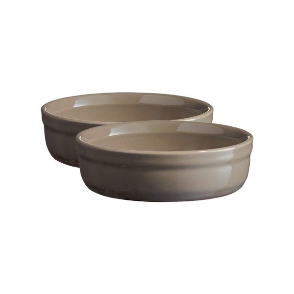 Sada 2 feniklovosivých zapekacích misiek na crème brûlée Emile Henry