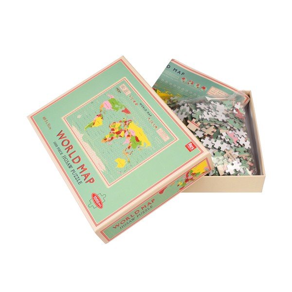 Puzzle (počet dielikov 1000) World Map – Rex London-image-2