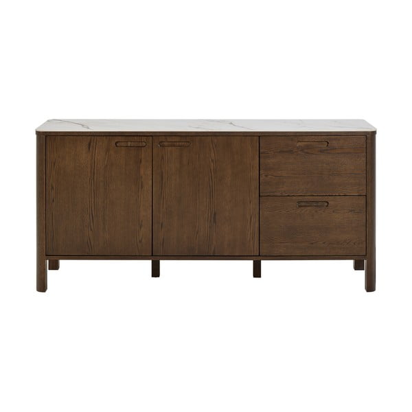 Hnedá komoda v dekore duba 160x75x40 cm Southampton – Actona